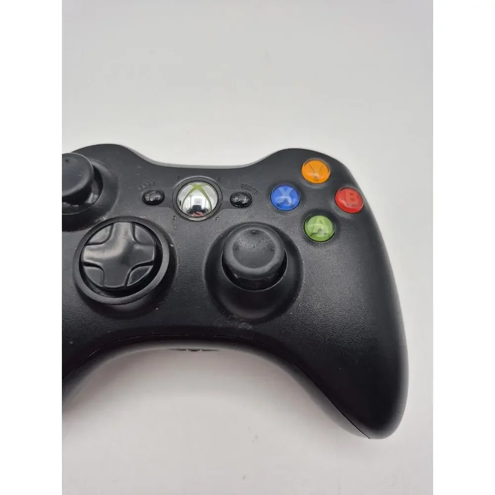 Genuine OEM Microsoft Xbox 360 Wireless Black Controller Model 1403 Tested